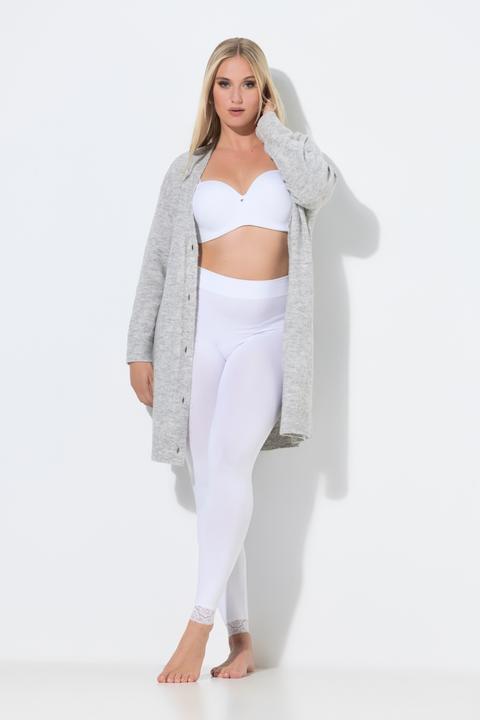 Produktbild Ulla Popken Strumpf-Leggings, Spitzenbündchen