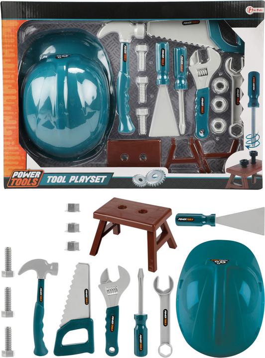 Actual product image Toi-Toys Power tools tool set with helmet