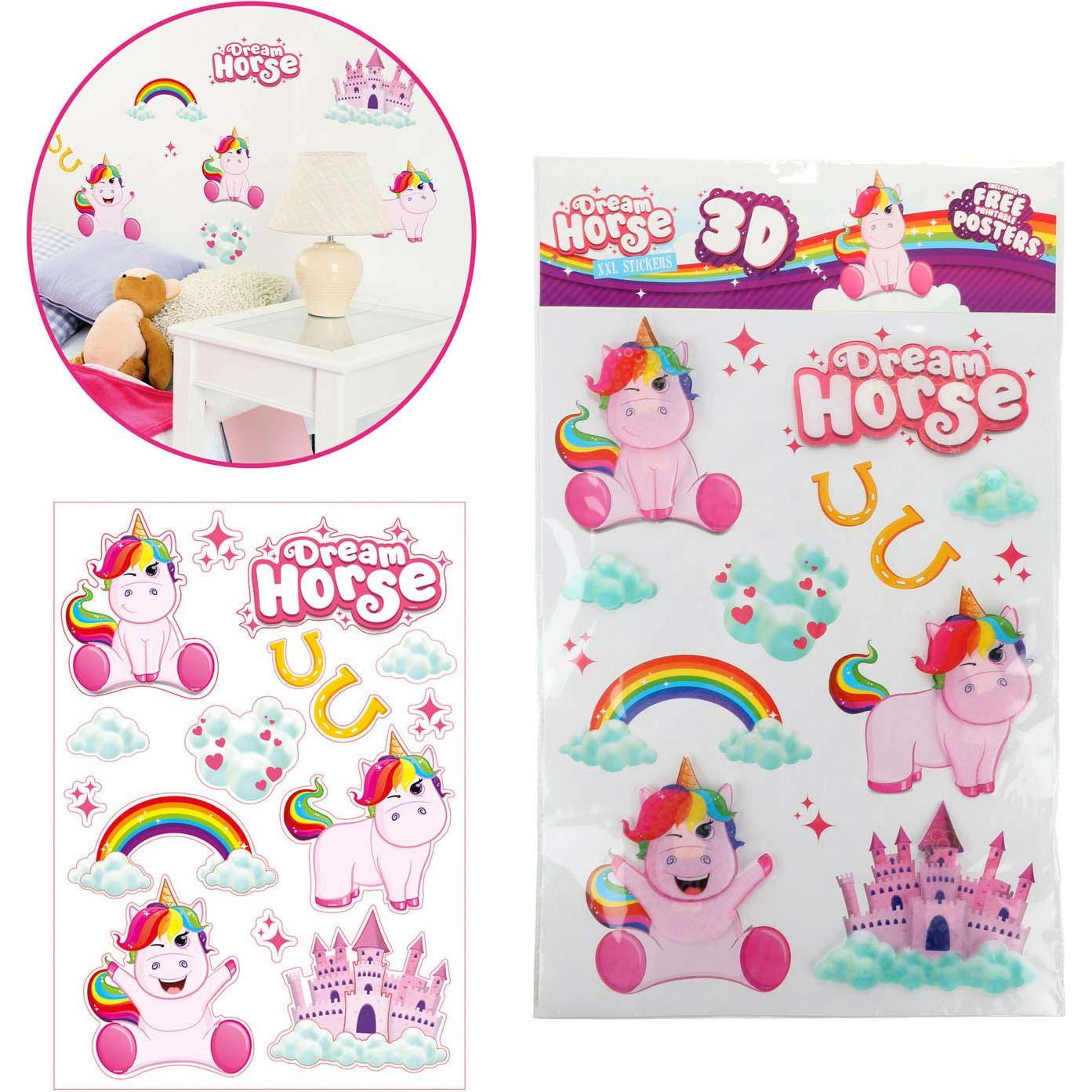 Thumbnail - Toi-Toys, Sticker, Wanddekoration Aufkleber Einhorn