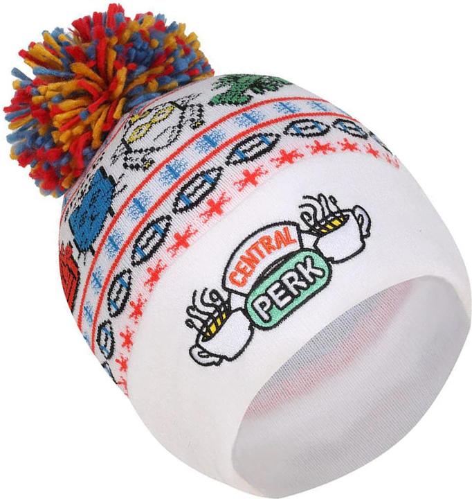Actual product image Friends Unisex Adult Central Perk Pom Pom Skiing Beanie