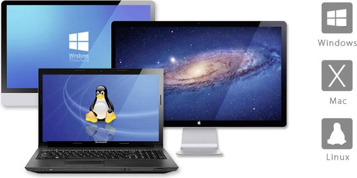 Immagine prodotto Renkforce RF-6647854 8.9 cm (3.5 Zoll) Festplattengehäuse 8 Bay 3.5 Zoll USB-A (