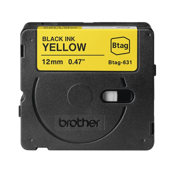 Actual product image Brother Btag (1.20 cm, Black, Yellow)