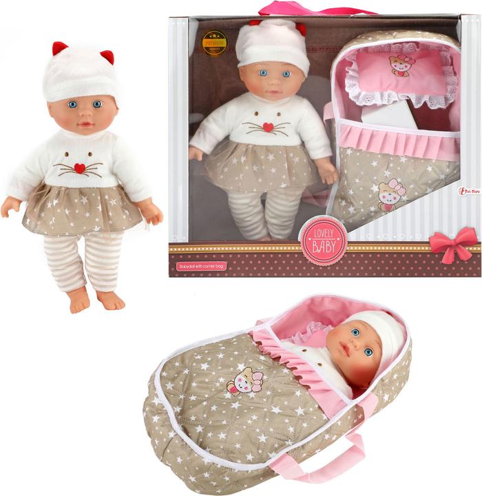 Produktbild Toi-Toys Schöne Babypuppe mit Tragetasche