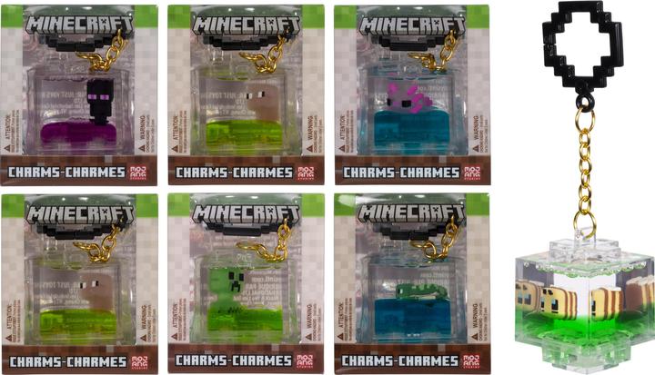 Actual product image Just Toys Minecraft Charms Keychain