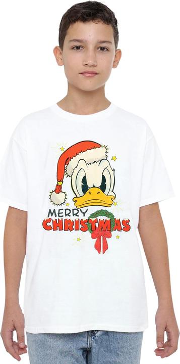 Actual product image Disney Childrens/Kids Merry Christmas Donald Duck T-Shirt (104)