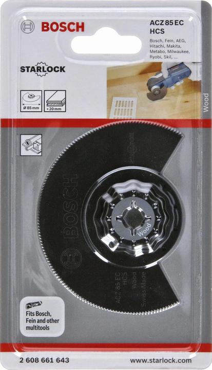 Image du produit Bosch Professional Zubehör Lame de scie segment HCS 85 mm Acc