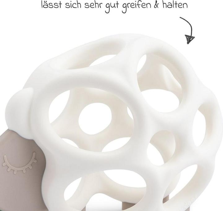 Image du produit Done by Deer Beissringe & Zahnungshilfen Beissring & Greifball aus Silikon - Sheepy