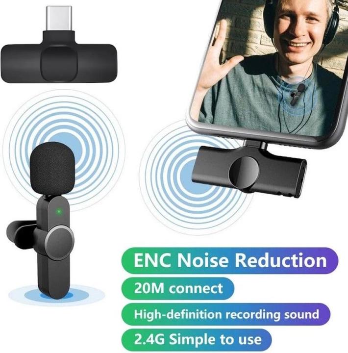 Produktbild PowerGuard Wireless Mini USB-C Lavalier Smartphone Microphone