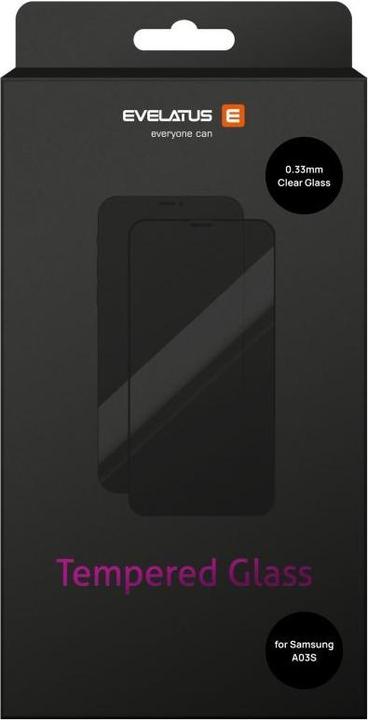 Evelatus galaxy A03s Clear glass 0.33mm (1 pcs., Samsung Galaxy A03s)