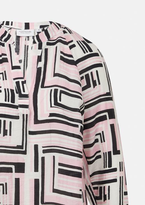Produktbild Comma Bluse Strukturierte Tunikabluse mit Raglan-Ärmeln (40)