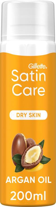 Produktbild Gillette Satin Care Gel Arganöl Rasiergel 200 ml (200 ml, Rasiergel)