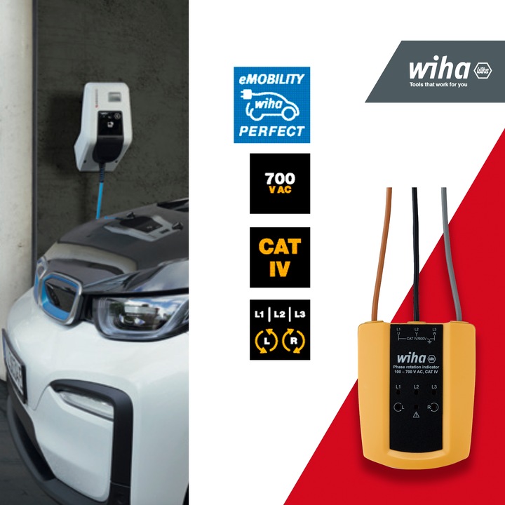 Produktbild Wiha Drehfeldrichtungsanzeiger (CAT III 1000V, CAT IV 600V)