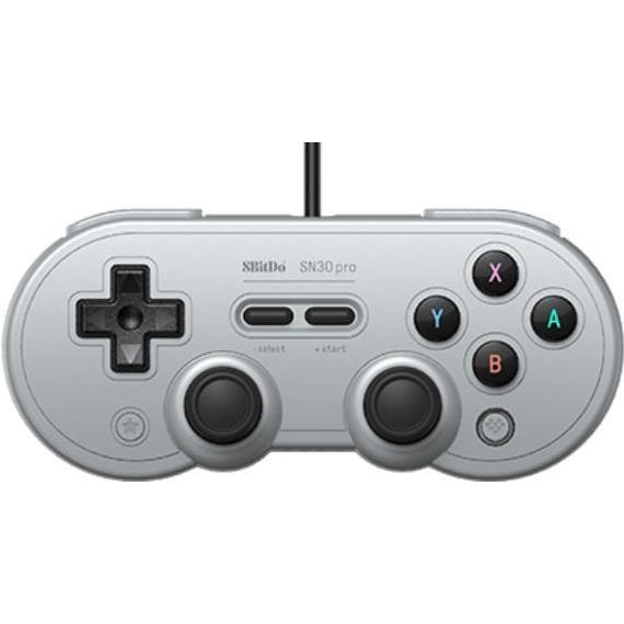 8bitdo SN30 Pro (PC, Switch), Gaming Controller, Grau