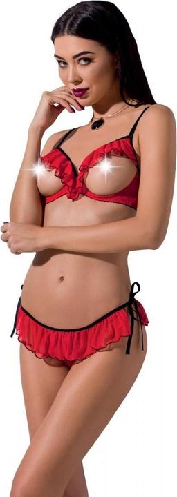 Immagine prodotto Passion Ensemble lingerie seins nus Cherry - - XXL/3XL - Rouge (XXL, 3XL)
