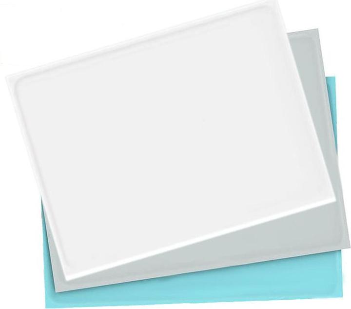 Actual product image Hermex Feeding Bowl Mat Silicone Floor Protector Feeding Pad White