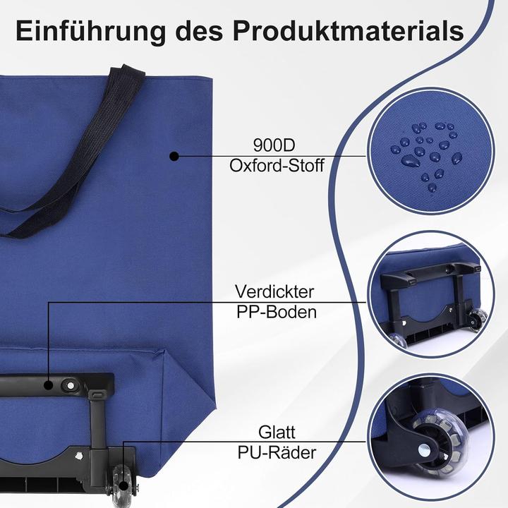 Produktbild Mooncy 2-in-1 Einkaufstrolley