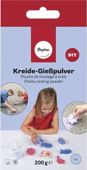 Produktbild Rayher Kreide-Giesspulver, himmelblau, 200 g