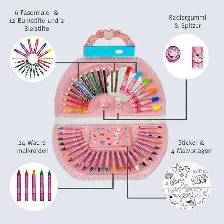 Actual product image Undercover Painting Set Suitcase Peppa Pig