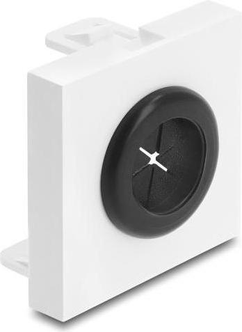 Immagine prodotto Delock Easy 45 Kabeldurchführung rund Ø 18 mm weiss / schwarz (Foro cavo, 4.50 cm)