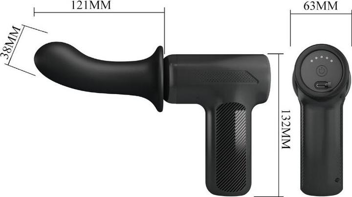 Produktbild Pretty Love - Dj Doctor Massager 5 Einstellungen Schwarz