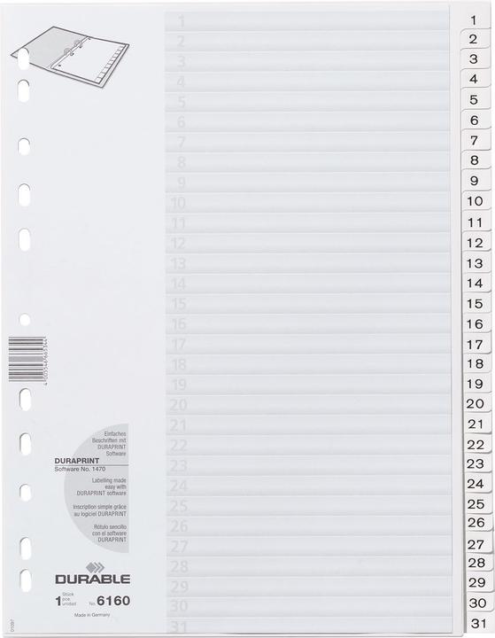 Produktbild Durable Register A4 1-31, mit Indexblatt