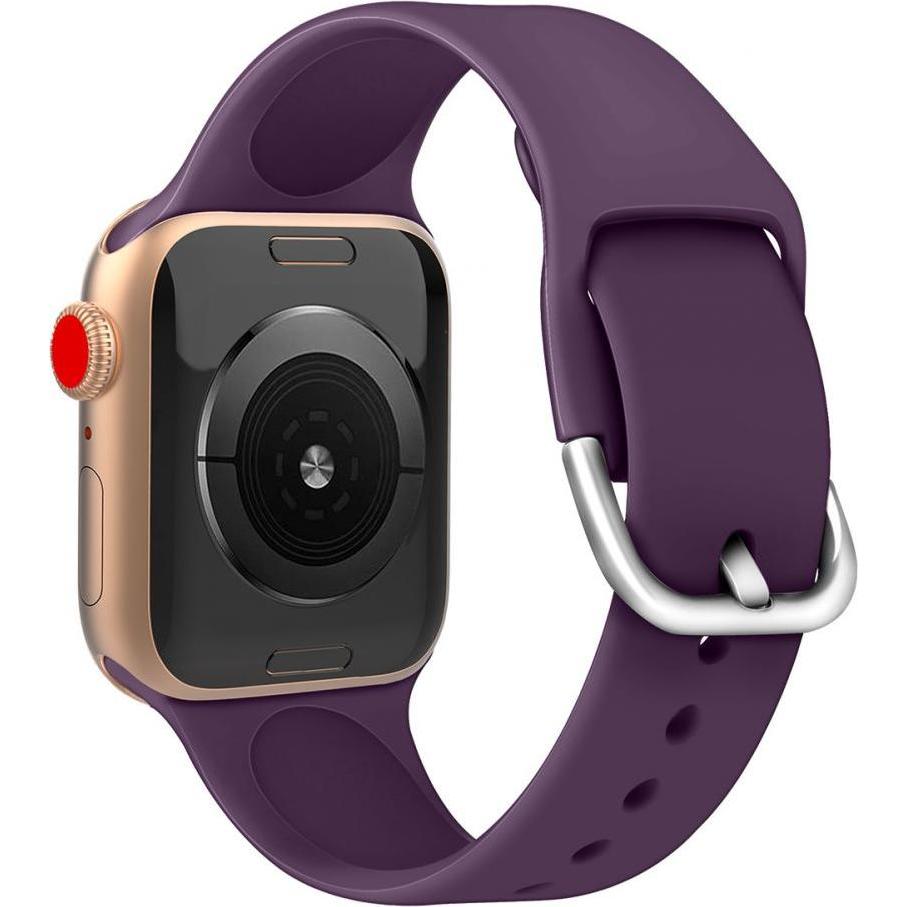 Thumbnail - Hurtel Silicone Strap APS Silicone Band for Watch 9 / 8 / 7 / 6 / 5 / 4 / 3 / 2 / SE (41 / 40 / 38mm) Strap (Silikon, Ap...