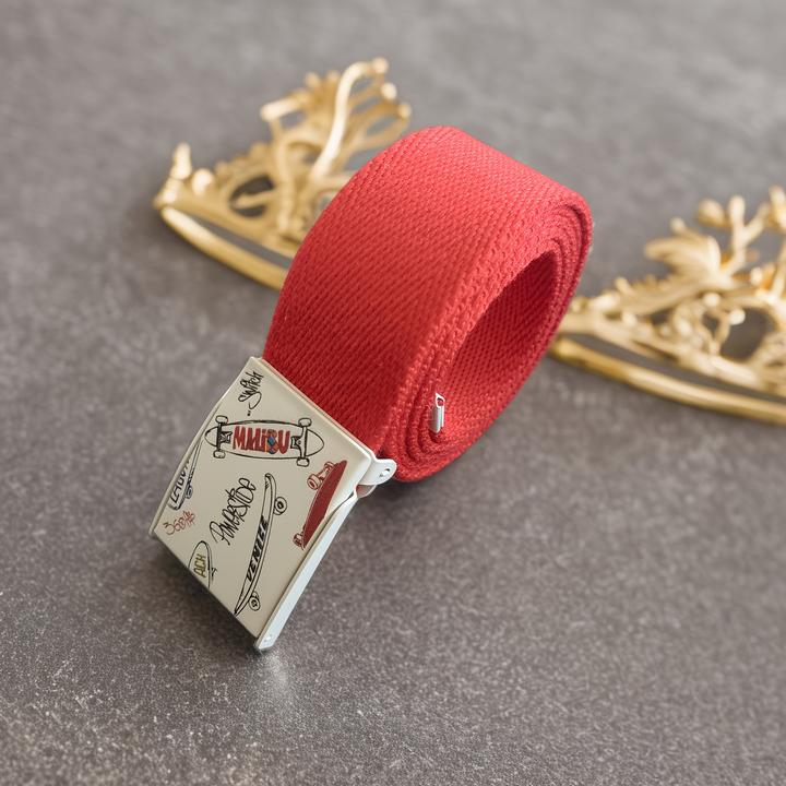 Produktbild Only-Bags.Store 1 PC Jugendgürtel, verdicktes buntes Segeltuch, kreativer Strassengürtel, austauschbare Schnalle