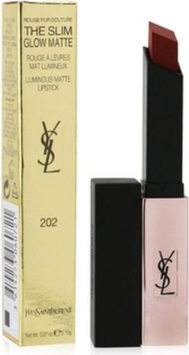 Actual product image Yves Saint Laurent Rouge Pur Couture The Slim Glow Matte Insurgent Red 202 (Insurgent Red)