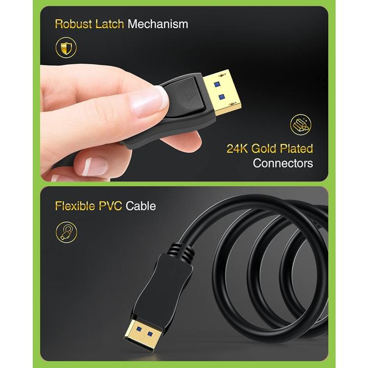 Actual product image Techly DisplayPort — DisplayPort (2 m)