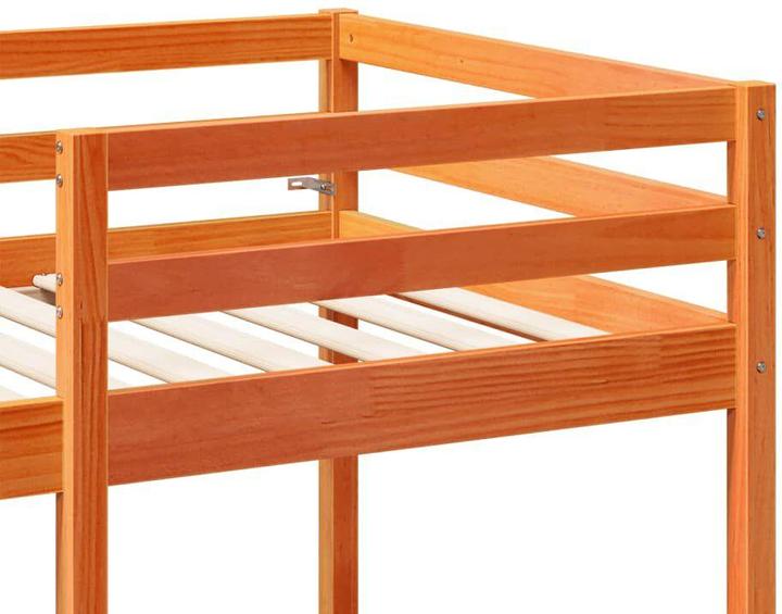 Produktbild vidaXL Hochbett mit Schreibtisch & Stühlen (80 x 200 cm)