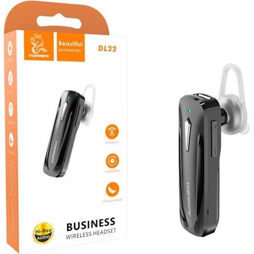 Denmen Bluetooth-Kopfhörer Schwarz Dl22, Cuffie, Nero