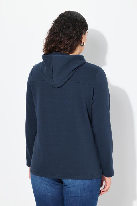 Produktbild Ulla Popken Hoodie, True, Kapuze, Kordel, Taschen, Langarm (42, 44)