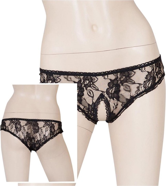 Produktbild Cottelli Collection Slip ouvert schwarz (M)