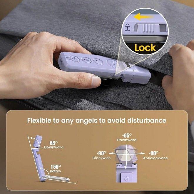 Actual product image Bon Voyage LumiClip Pro Series LED Leselampe mit Clip, USB-C & Sleep-Timer (11.50 cm)