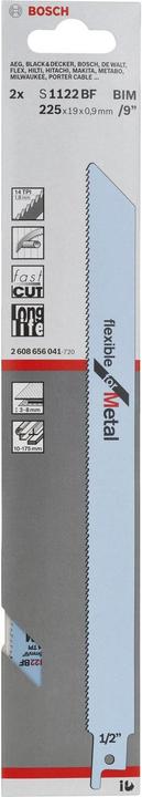 Produktbild Bosch Professional Zubehör Säbelsägeblatt S 1122 BF Flexible for Metal, 2er-Pack