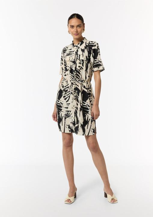 Image du produit Comma Bluse Kleid mit Knopfleiste und Hemdkragen (36)