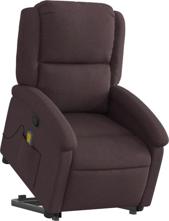 Actual product image vidaXL Massage chair with stand-up aid fabric