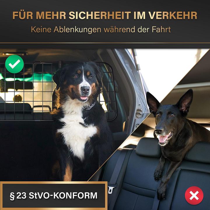 Produktbild Heldenwerk Kofferraum Hundegitter (Hund, Atmungsaktiv)