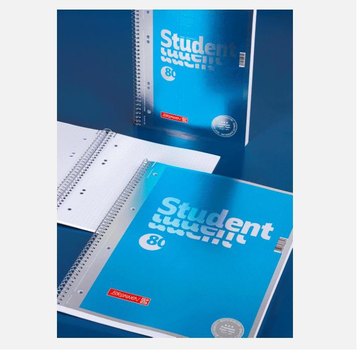 Produktbild RINGBUCHBL.A5 4-L.DOTTED 80B SPIRAL (A5, Gepunktet)