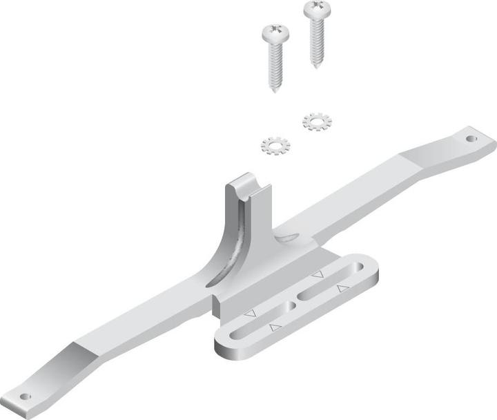 Cinetto PS06 Einzelanschlag links/rechts mit Befestigungszubehör Kunststoff grau (1 Stk.)