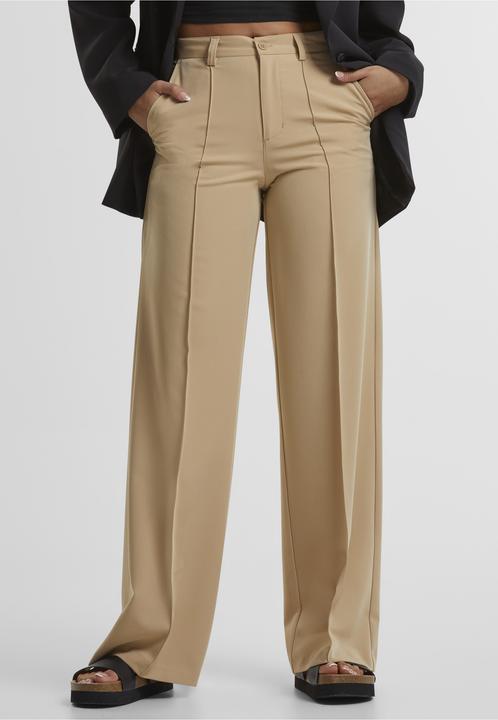 Actual product image Urban Classics Ladies Wide Pleated Pants - 139273 (32, S)