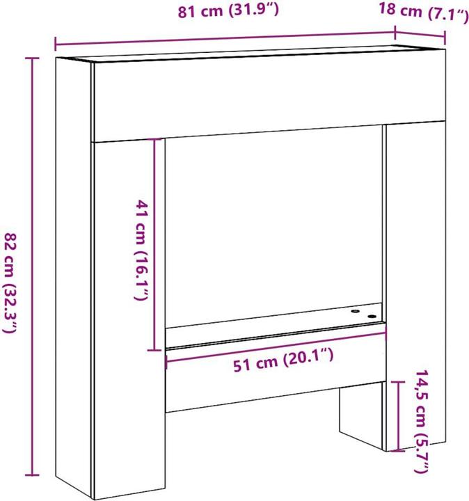 Image du produit vidaXL Kaminumrandung