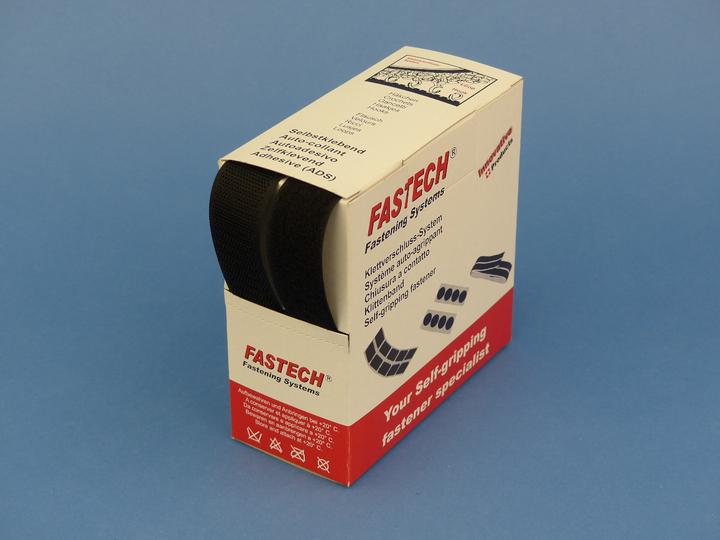 Image du produit Fastech Klettband-Box Schwarz (25 mm)