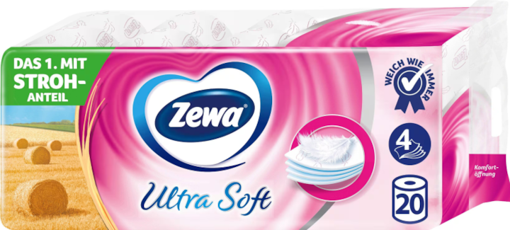 Zewa Toilet Paper Ultra Soft 4-ply 20 Rolls (20 x)