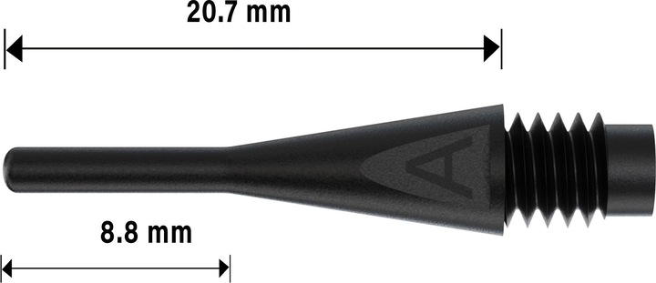 Produktbild Bull's AXX Soft Tips Short 6mm(2BA)