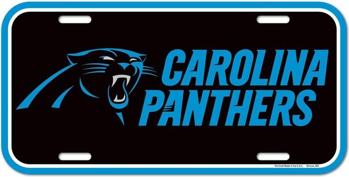 NFL Carolina Panthers Nummernschild