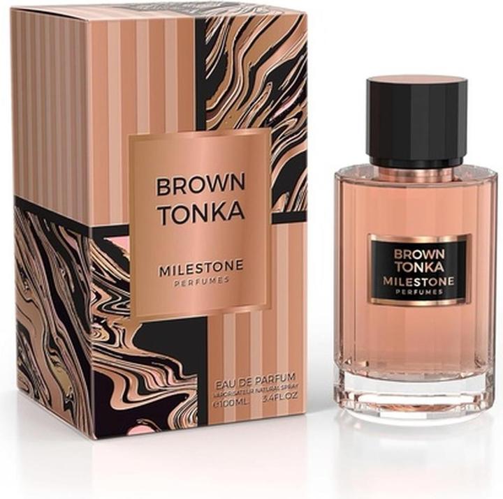 Milestone Parfums Brown Tonka Unisex Long Lasting Fragrance Eau De Parfum 100ml (Eau de Parfum, 100 ml)