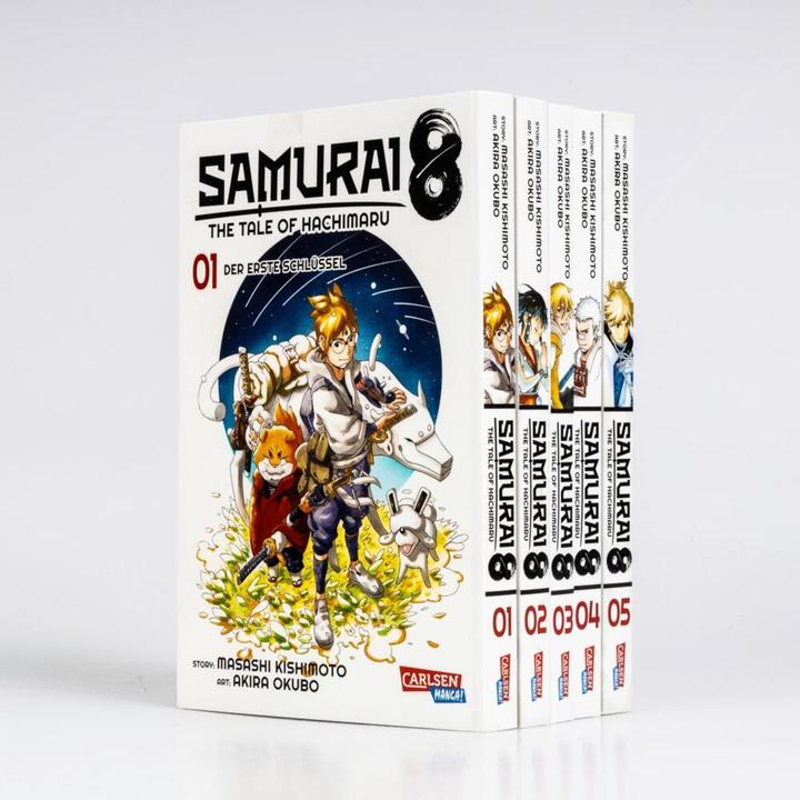 Actual product image Samurai8 Komplettpack 1-5 (German, Akira Okubo, Masashi Kishimoto, 2024)