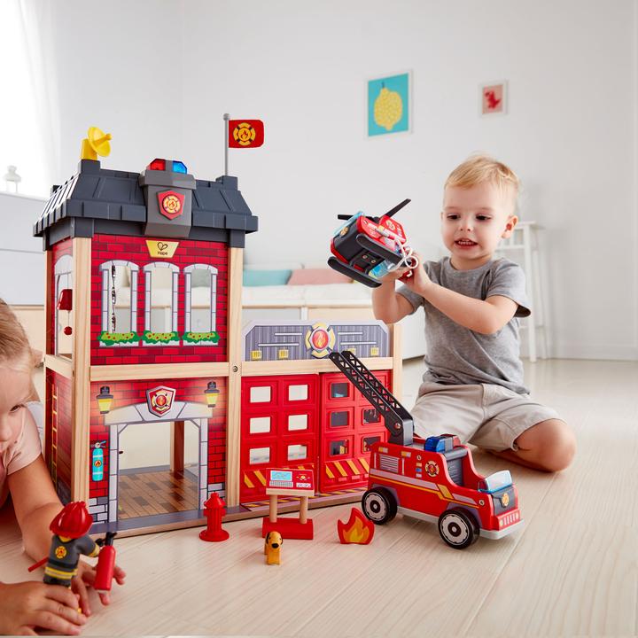 Actual product image Hape Big city fire station