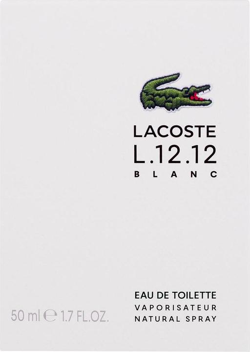 Actual product image Lacoste L.12.12 Blanc (Eau de toilette, 50 ml)
